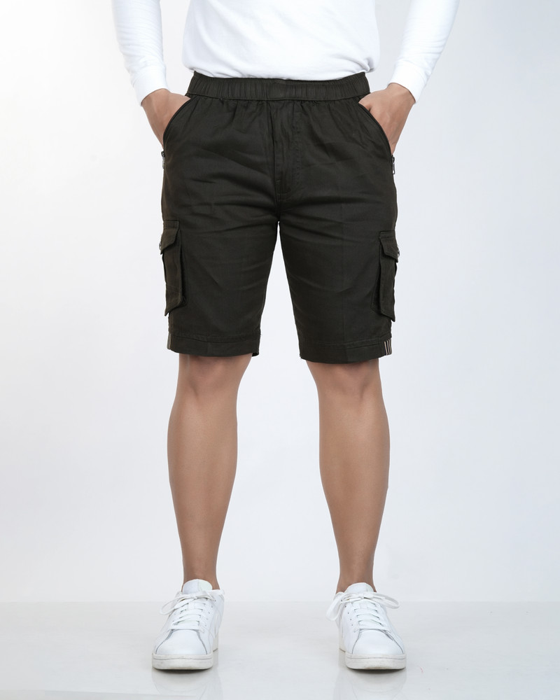 Mens army green cargo shorts sales