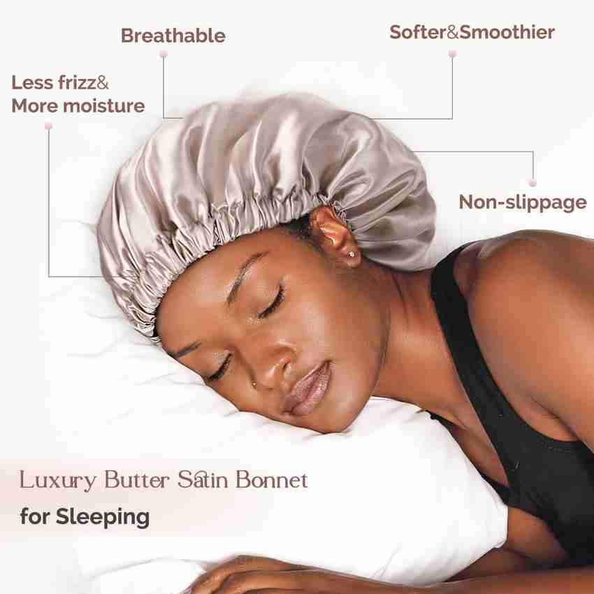 Satin bonnet sleep cap top