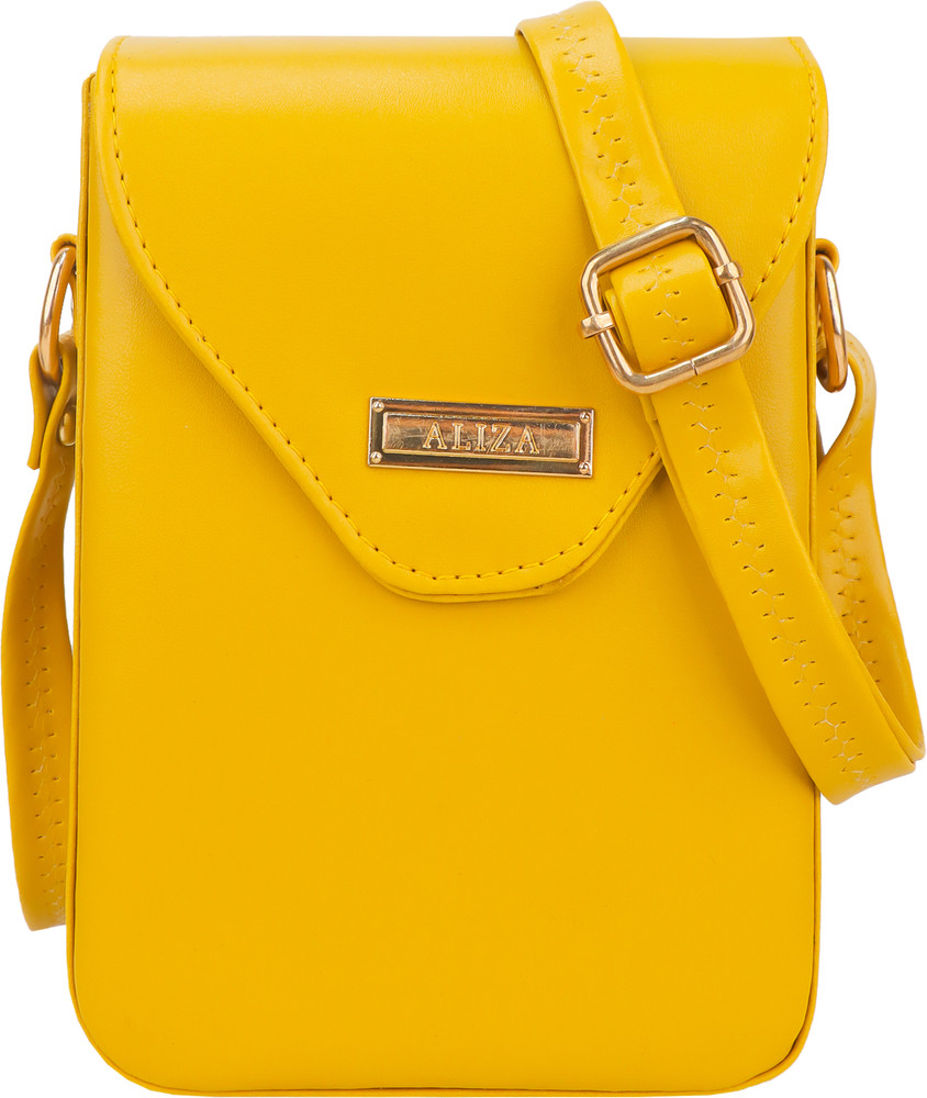 t trends Yellow Sling Bag Classic Stylish Women Yellow Sling Bag