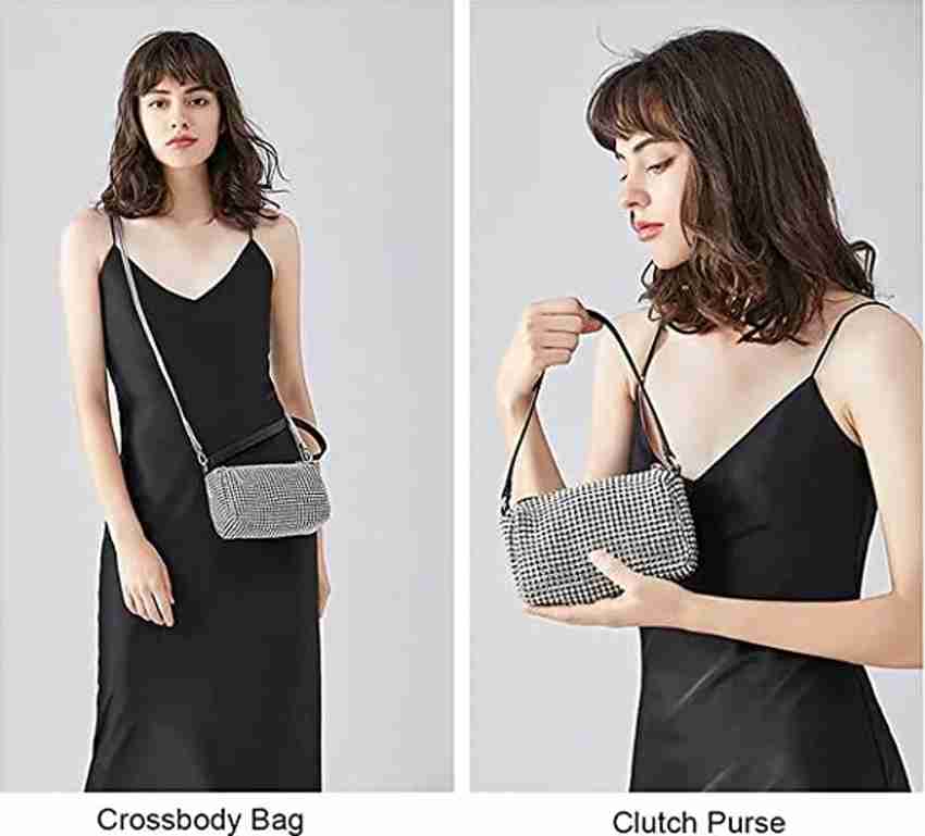 valerie Silver Sling Bag Shoulder Bags Crossbody Bag Purses Handbags Evening Bag Silver for Women Girls Silver Price in India Flipkart