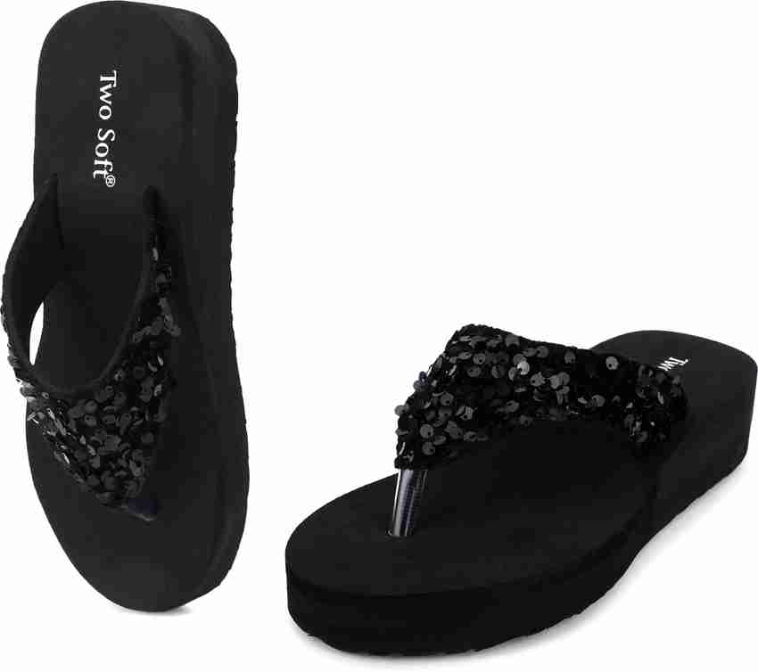 Rhinestone flip flops black store