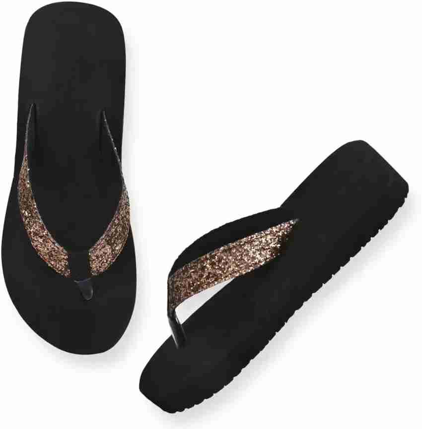 Girls sparkly hot sale flip flops