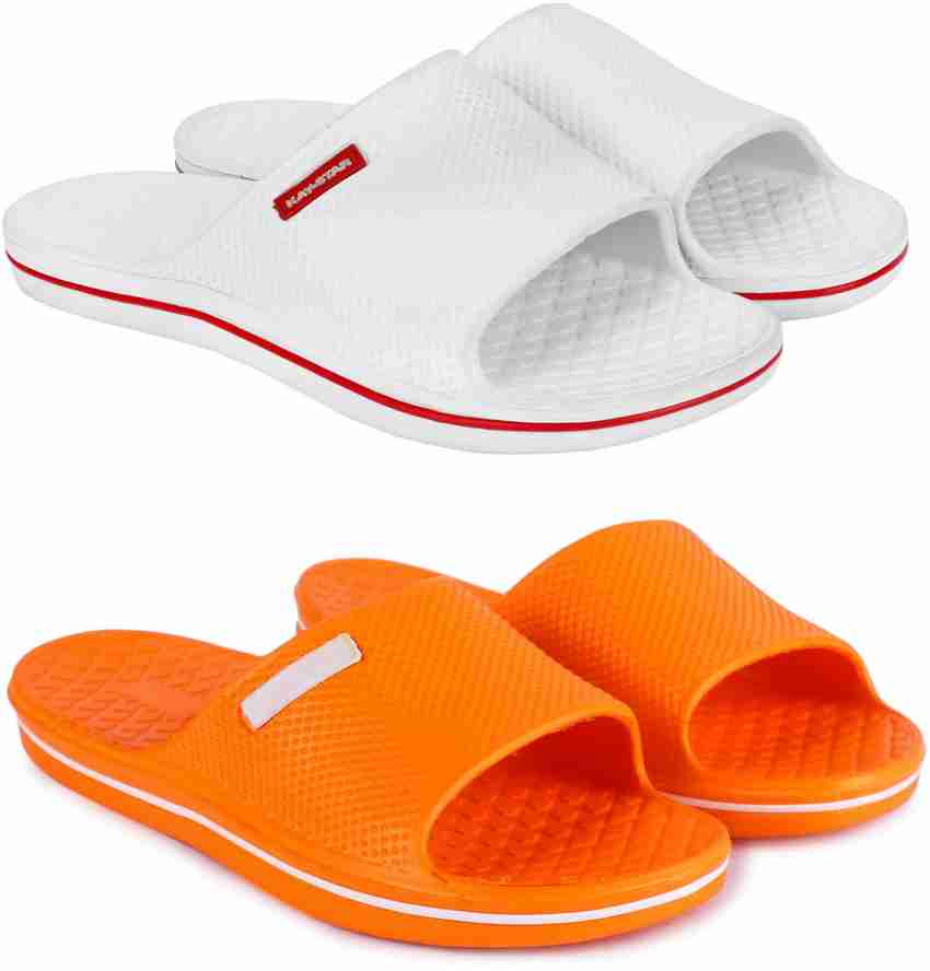 White colour flip flops on sale