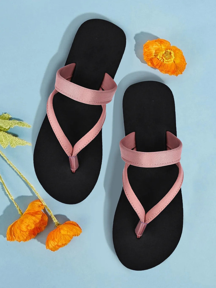 Love pink flip flops sales