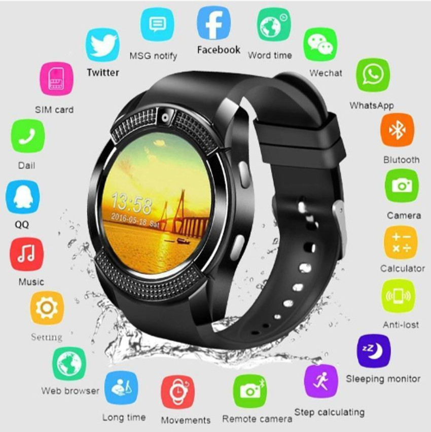 Smartwatch v8 waterproof shop