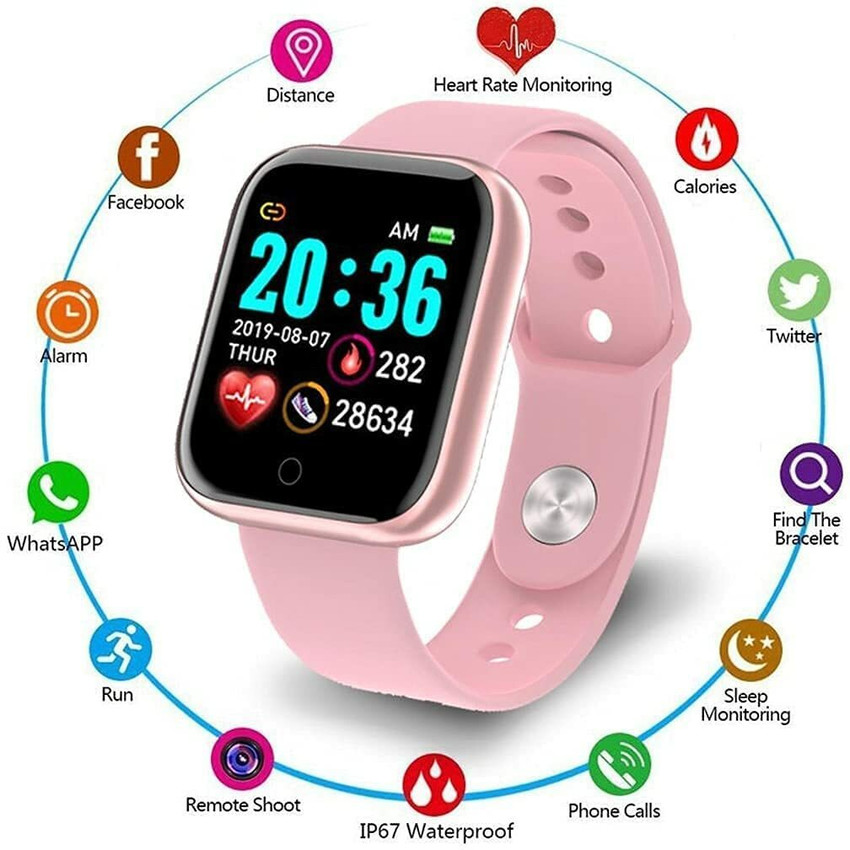 CELEBSHINE Y68 Smart Watches for Men Women Bluetooth Smartwatch06
