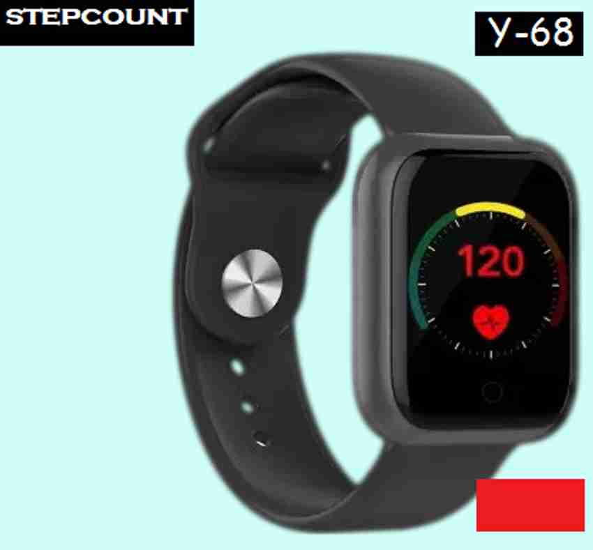 Actariat VX1026 Y68 ULTRA CALORIE COUNT SMARTWATCH BLACK PACK OF 1 Smartwatch Price in India Buy Actariat VX1026 Y68 ULTRA CALORIE COUNT SMARTWATCH BLACK PACK OF 1 Smartwatch online at Flipkart