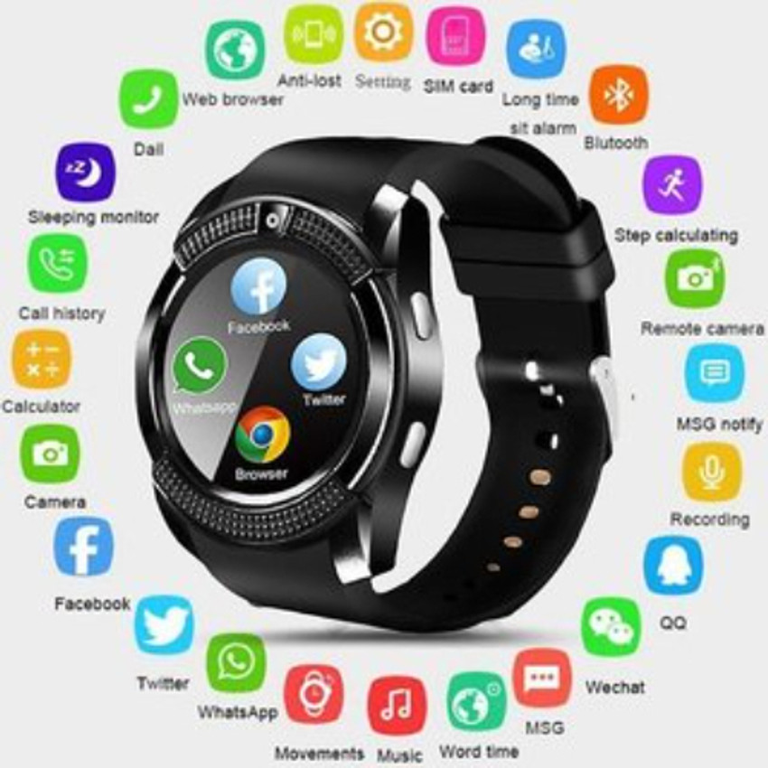 SYARA ASD 877A V8 BLUETOOTH SMART WATCH WATERPROOF SIM CAMERA WATCH KIDS FOR ANDROID Smartwatch Price in India Buy SYARA ASD 877A V8 BLUETOOTH SMART WATCH WATERPROOF SIM CAMERA WATCH KIDS FOR ANDROID