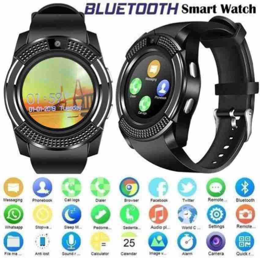 2019 new v8 bluetooth smart watch sale