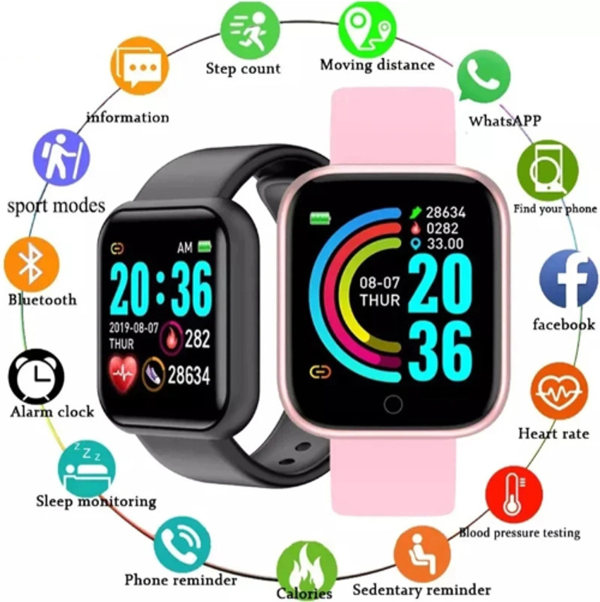 GUGGU ATY 496G SMARTWATCH D20 FITNESS TRACKER FOR BOYS GIRLS