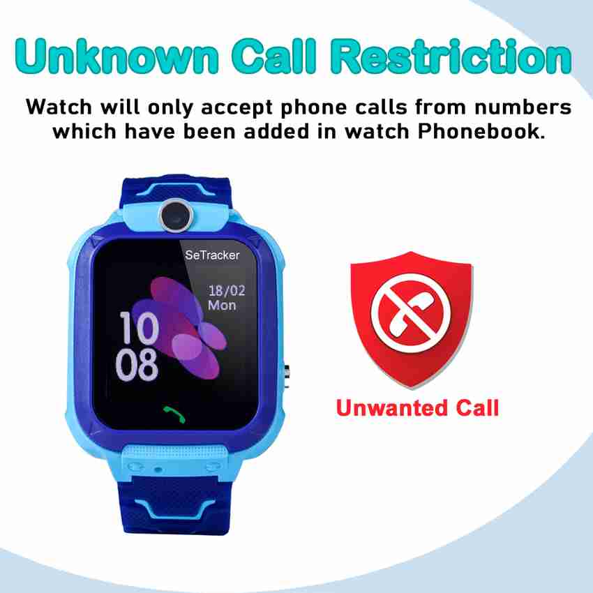 SeTracker SETLBS01 Touch Screen Safe Voice Kids Calling Smartwatch Blue Smartwatch