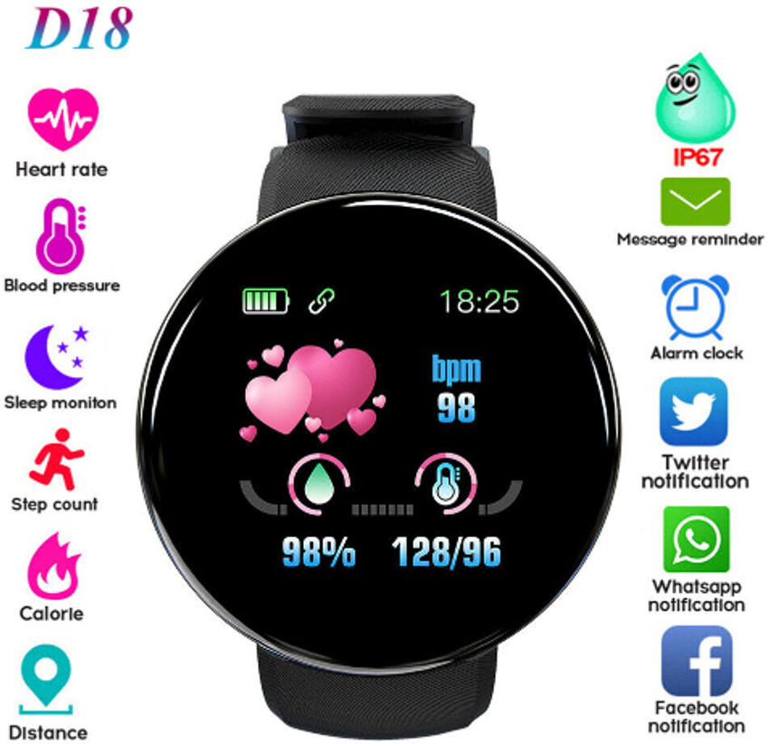 SYARA ATY 552A D18 SMART WATCH SLEEP MONITORING FITNESS TRACKER