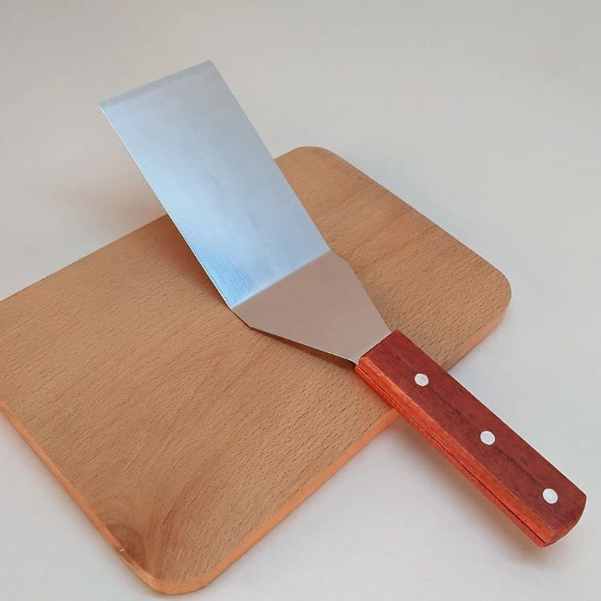 Flat metal spatula on sale