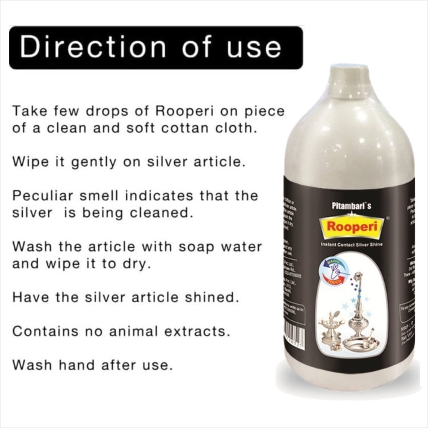 Bio Herbs Rooperi silver cleaner liquid silver dip` Stain Remover Price in  India - Buy Bio Herbs Rooperi silver cleaner liquid silver dip` Stain  Remover online at