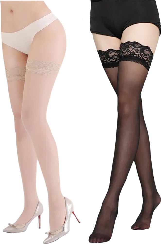 Neska Moda Women, Girls Lace Top Stockings - Buy Neska Moda Women