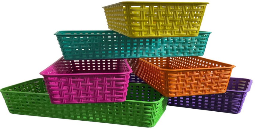SHRIHARI ENTERPRISE Plastic Storage Basket Desk Organizer Tray