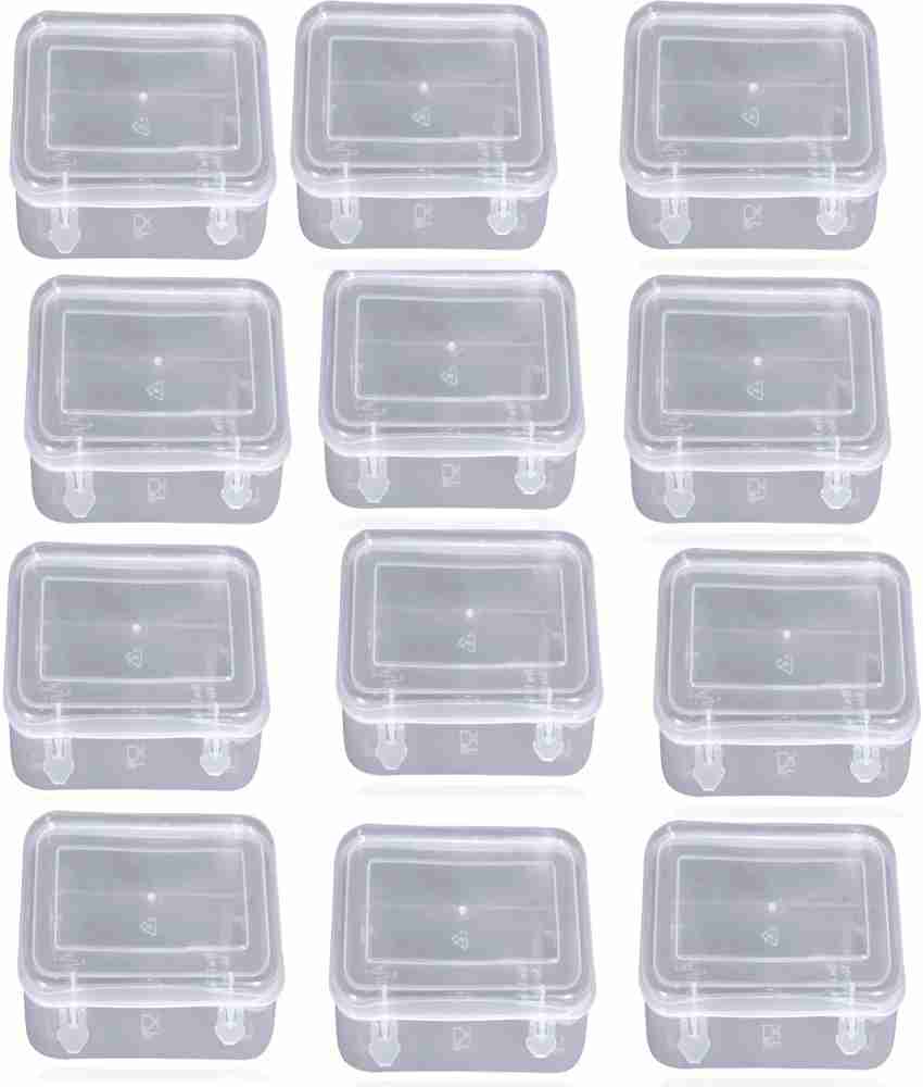 Honbon Set of 12 pcs rectangular Plastic transparent craft supply boxes  Storage Box Price in India - Buy Honbon Set of 12 pcs rectangular Plastic  transparent craft supply boxes Storage Box online