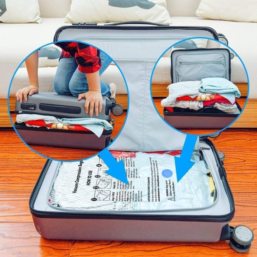 Colorfulstore 6 Pcs Travel Storage Bags Large Capacity Luggage Suitcase Bag  Portable Organizer-Sky Blue | Catch.com.au
