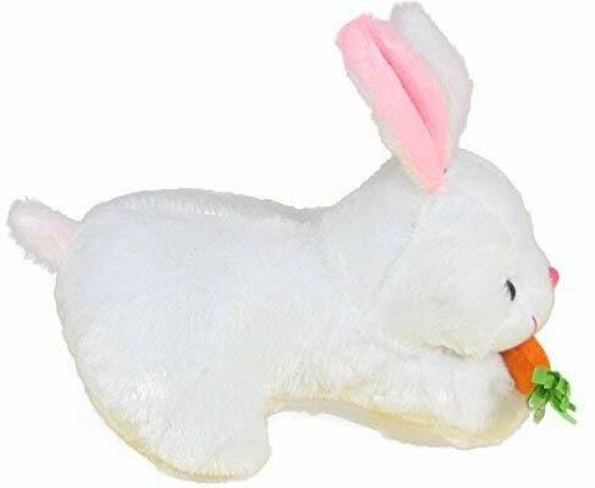 OULV Bunny Stuffed Animal Soft Toy Plushie Sitting Lop Eared Rabbit, Easter  White Rabbit Stuffed Animal with Carrot Soft Lovely Realistic Long-Eared