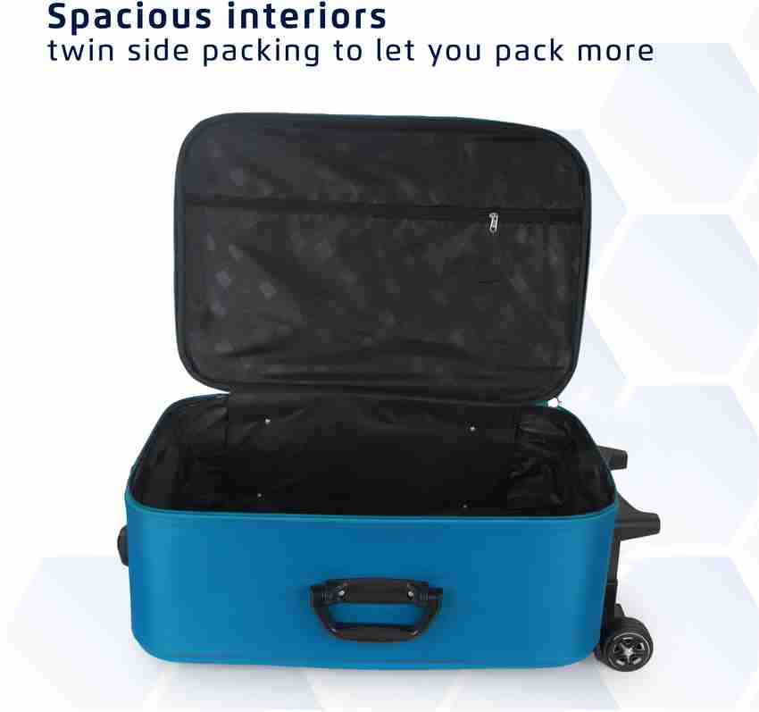 tourist zone luggage bags trolley Cabin Check in Set 2 Wheels 20 inch Blue Price in India Flipkart