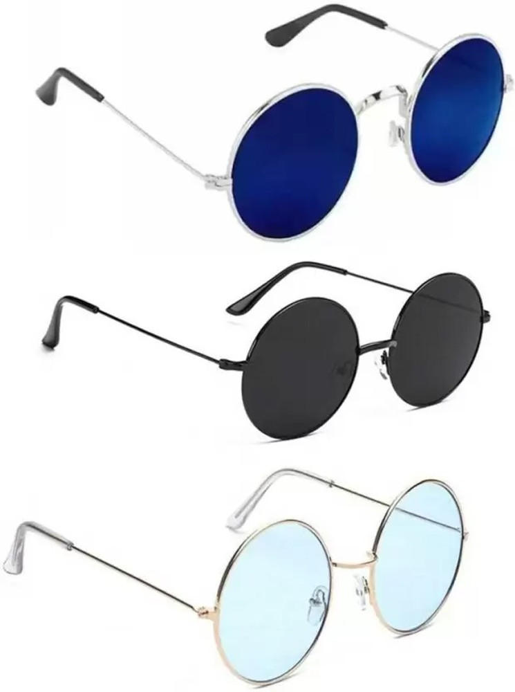 Blue circle sunglasses clearance