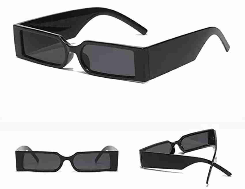 Buy GRECCY Rectangular Sunglasses Black For Men & Women Online