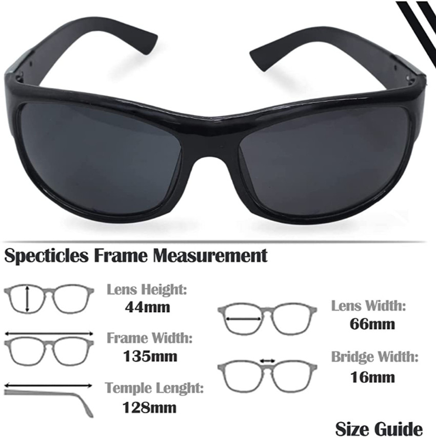 Buy Crackers Wrap around Sunglasses Black For Men Women Online Best Prices in India Flipkart