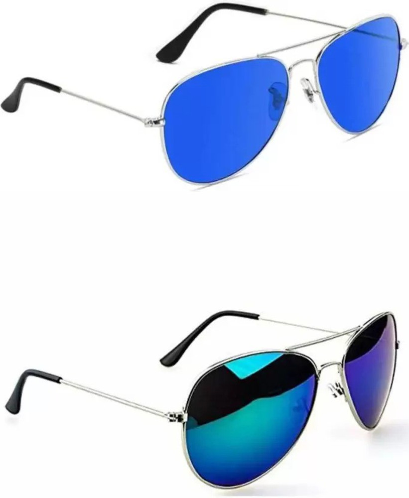 Buy RMKK Aviator Sunglasses Blue Blue For Men Women Online Best Prices in India Flipkart