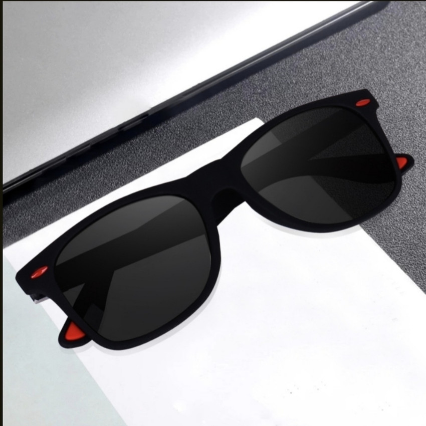 Buy Zienz Wayfarer Sunglasses Black For Men & Women Online @ Best  