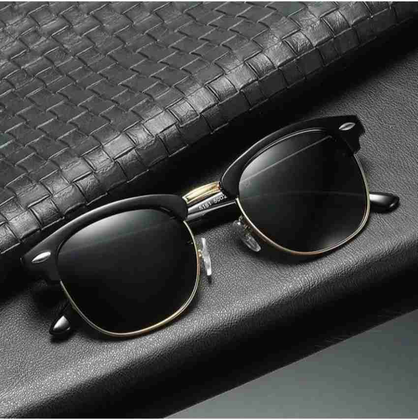 Buy ATOUCH Clubmaster Rectangular Sunglasses Black For Men Women Online Best Prices in India Flipkart