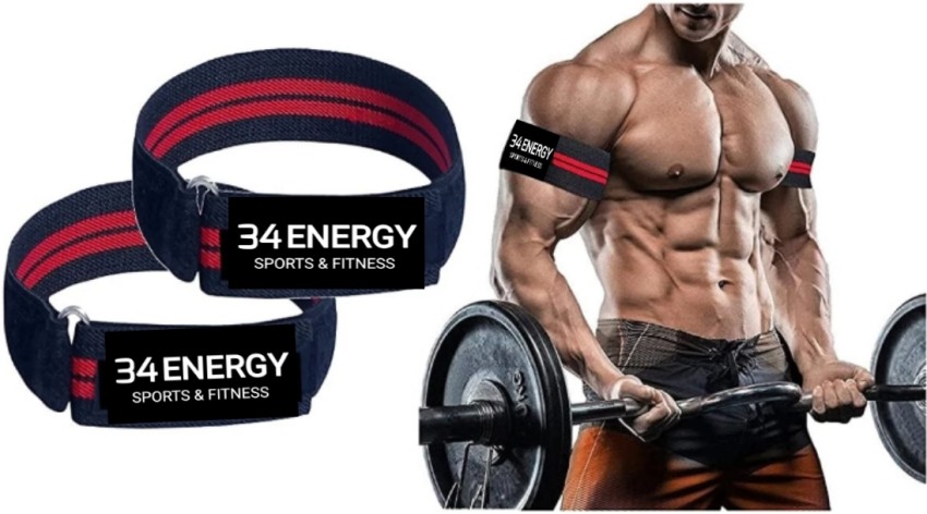 34ENERGY ARM BFR BAND BICEPS TRICEPS MUSCLES GAIN GYM WORKOUT FOR