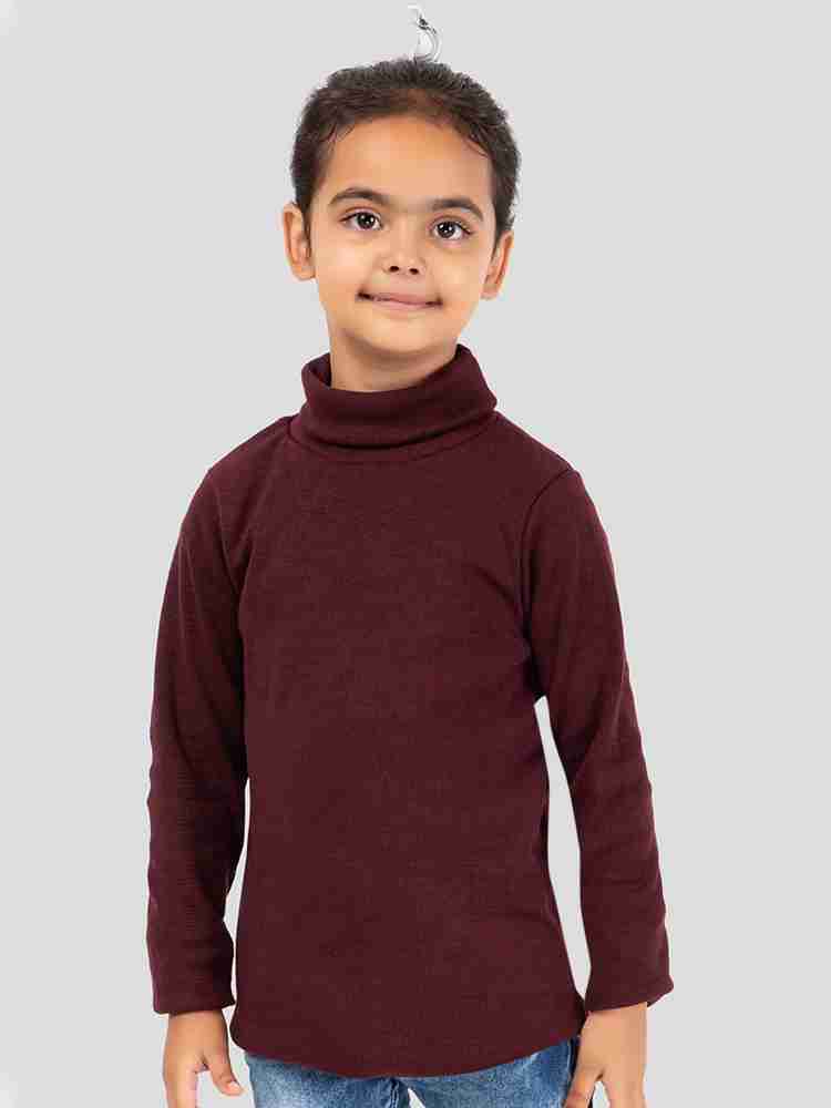 Girls hotsell maroon sweater