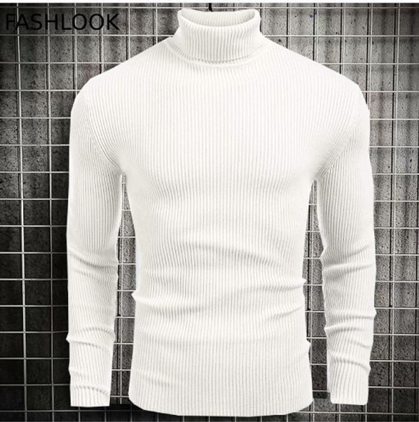 White high neck sweater new arrivals