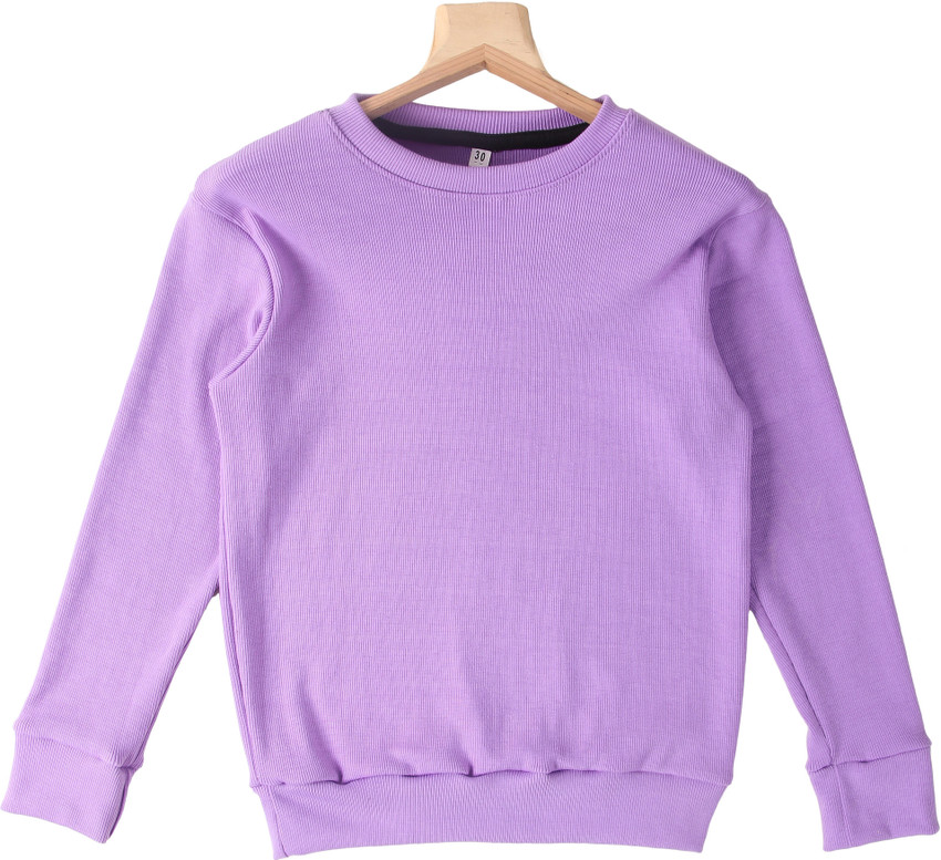 Ayvina Solid Round Neck Casual Boys Girls Purple Sweater Buy Ayvina Solid Round Neck Casual Boys Girls Purple Sweater Online at Best Prices in India Flipkart