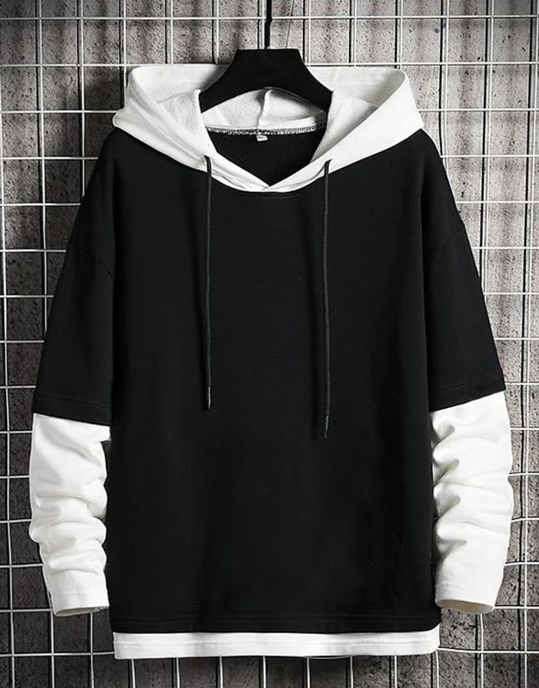 Black and white hotsell hoodie
