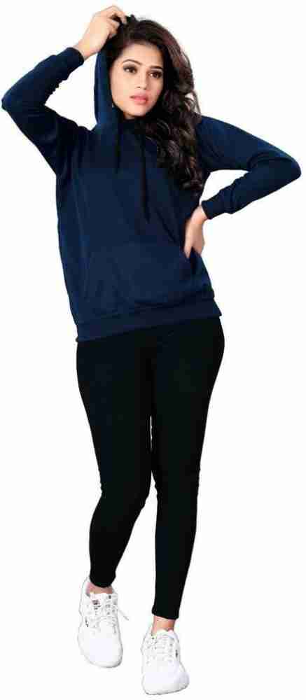 Buy Women Navy Blue Plain Legging Online in India - Monte Carlo