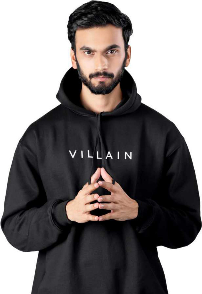 Men color outlet black hoodie