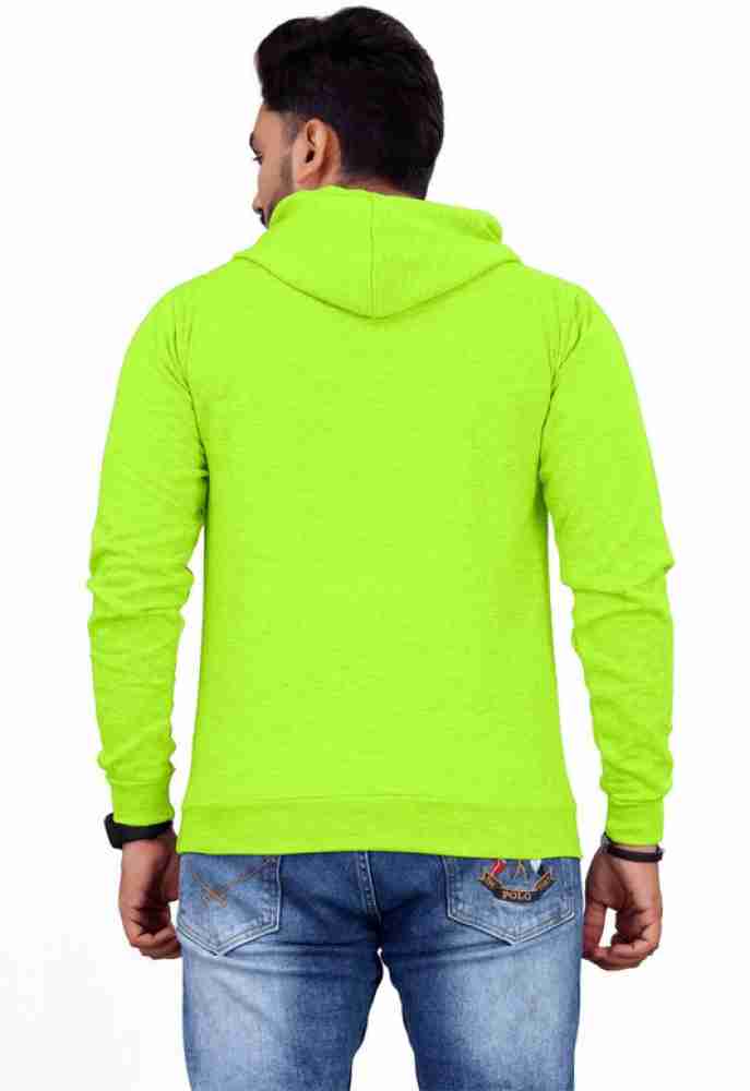 Hoodie - Neon green - Men