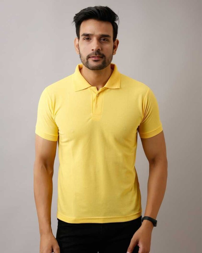 Mens mustard polo neck shop