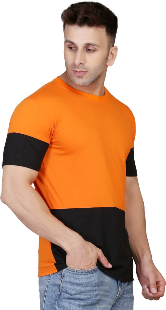 Orange t shirt combination online
