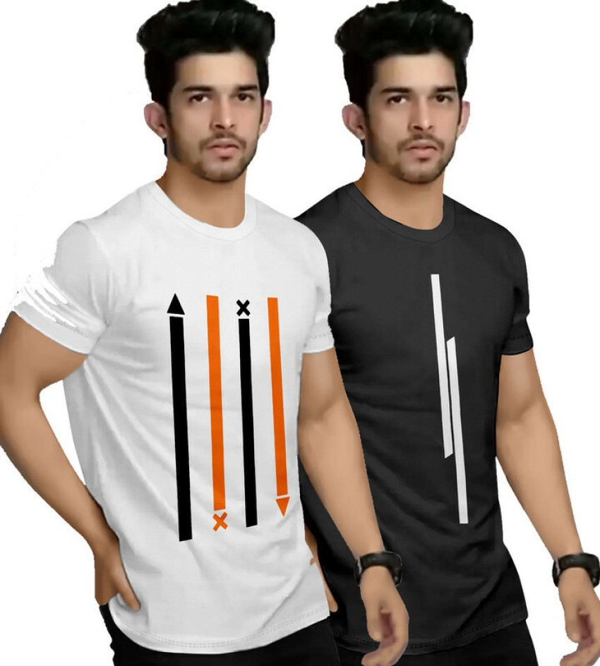 Buy Black & White T Shirts for Men Online at Best Price