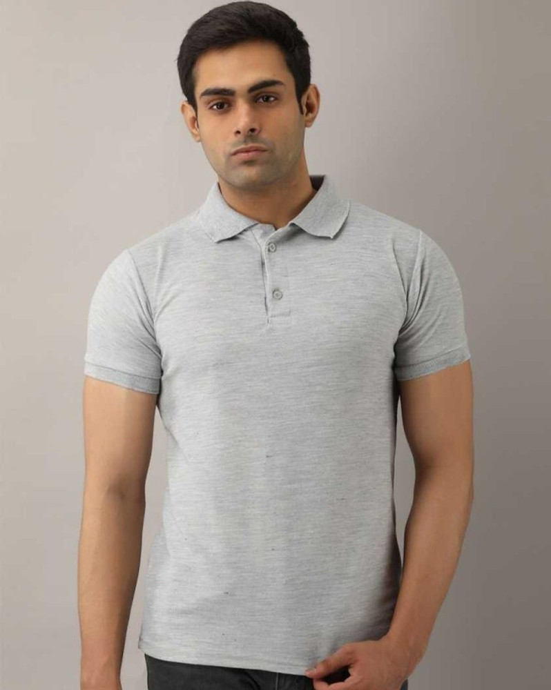 Grey collar store t shirt
