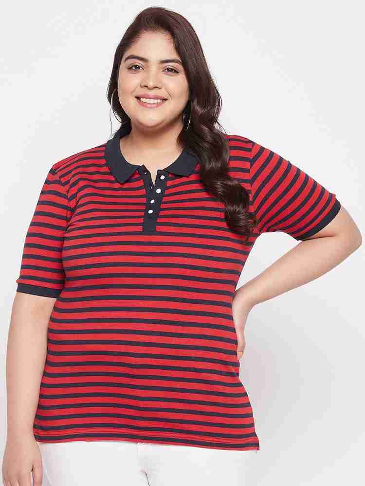 Black and red deals striped t shirt womens