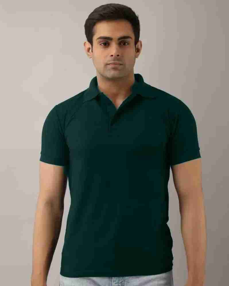 Army green polo t shirt sale