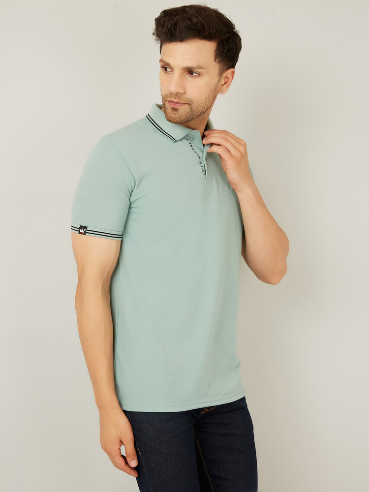 Le Mec Solid Men Polo Neck Green T Shirt Buy Le Mec Solid Men Polo Neck Green T Shirt Online at Best Prices in India Flipkart