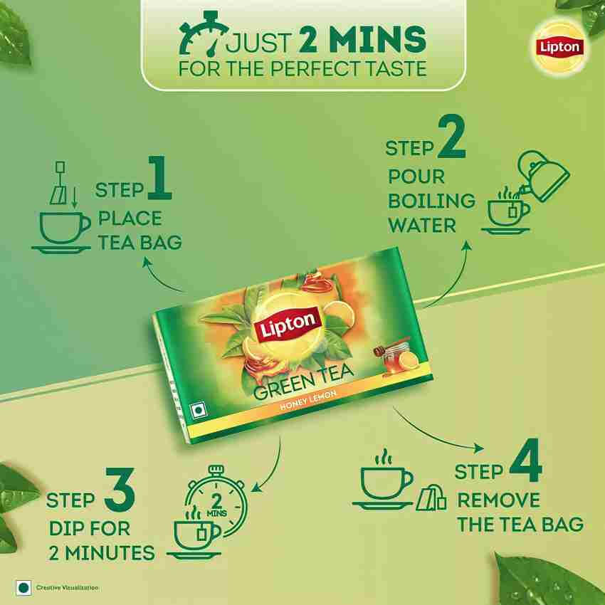 Lipton GREEN TEA HONEY LEMON 100 BAGS X 1 Honey Lemon Green Tea