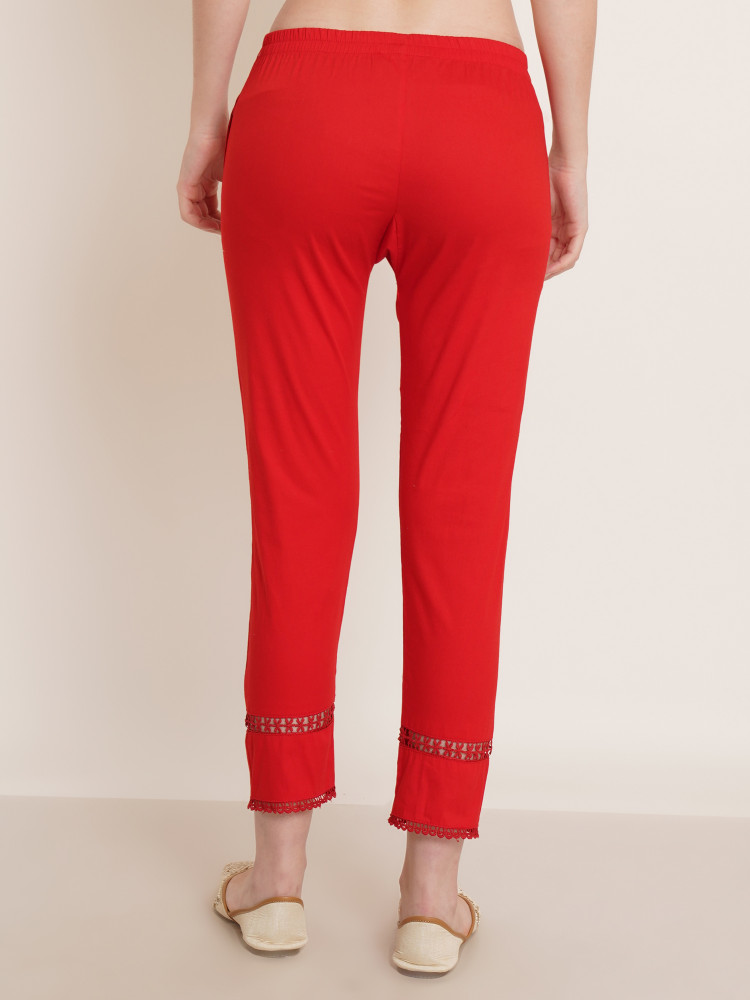 STAR DESIGN Slim Fit Women Red Trousers Buy STAR DESIGN Slim Fit Women Red Trousers Online at Best Prices in India Flipkart