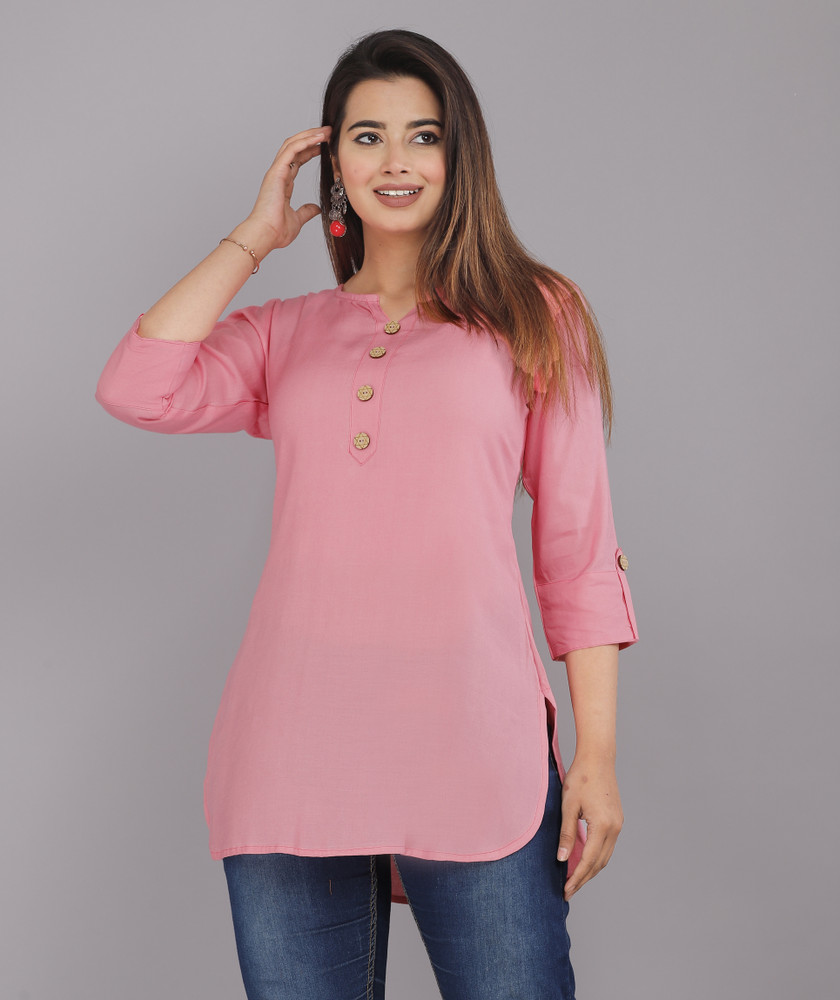 RNfab Casual Solid Women Pink Top Buy RNfab Casual Solid Women Pink Top Online at Best Prices in India Flipkart
