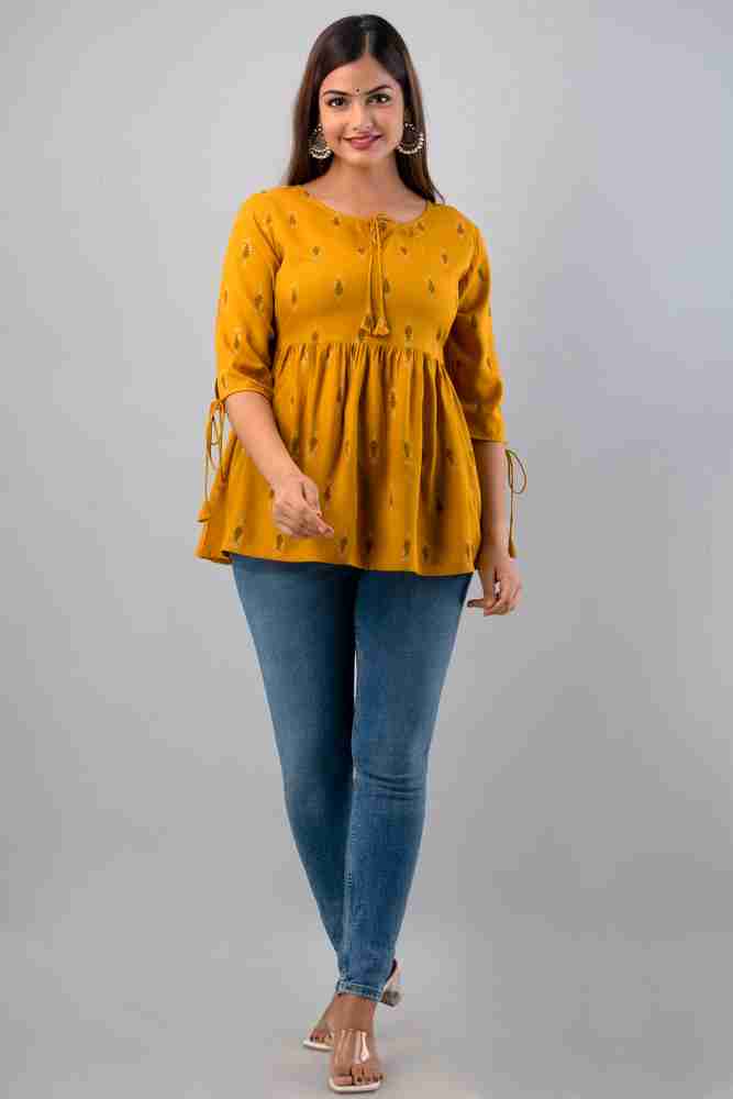 Frock type top on jeans sales