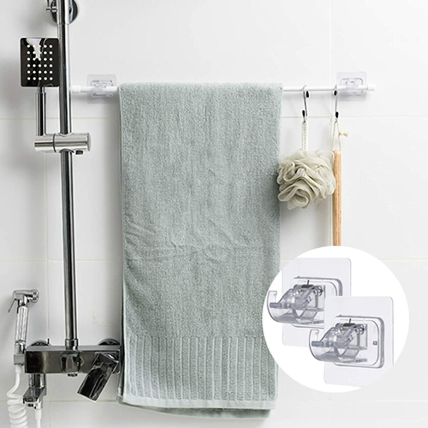  Lumpna 8pcs Self Adhesive Curtain Rod Bracket, Drapery Hook  Holders & Fixings Rod Holder, Curtain Pole Wall Brackets Towel Rod for  Hanging net Curtain, Voile, Coat(8Pcs,White) : Home & Kitchen
